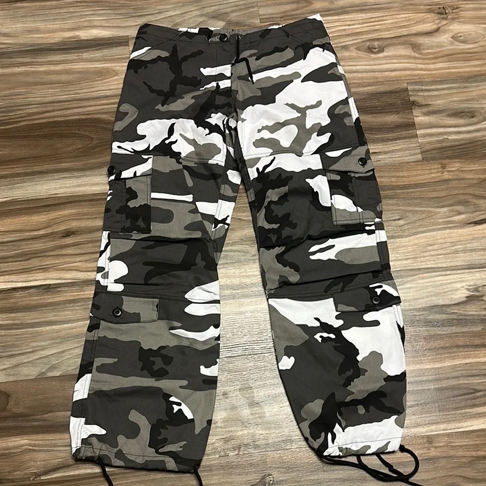 Camo Cargo Pants Mens Combat Tactical Urban Casual Rothco XS